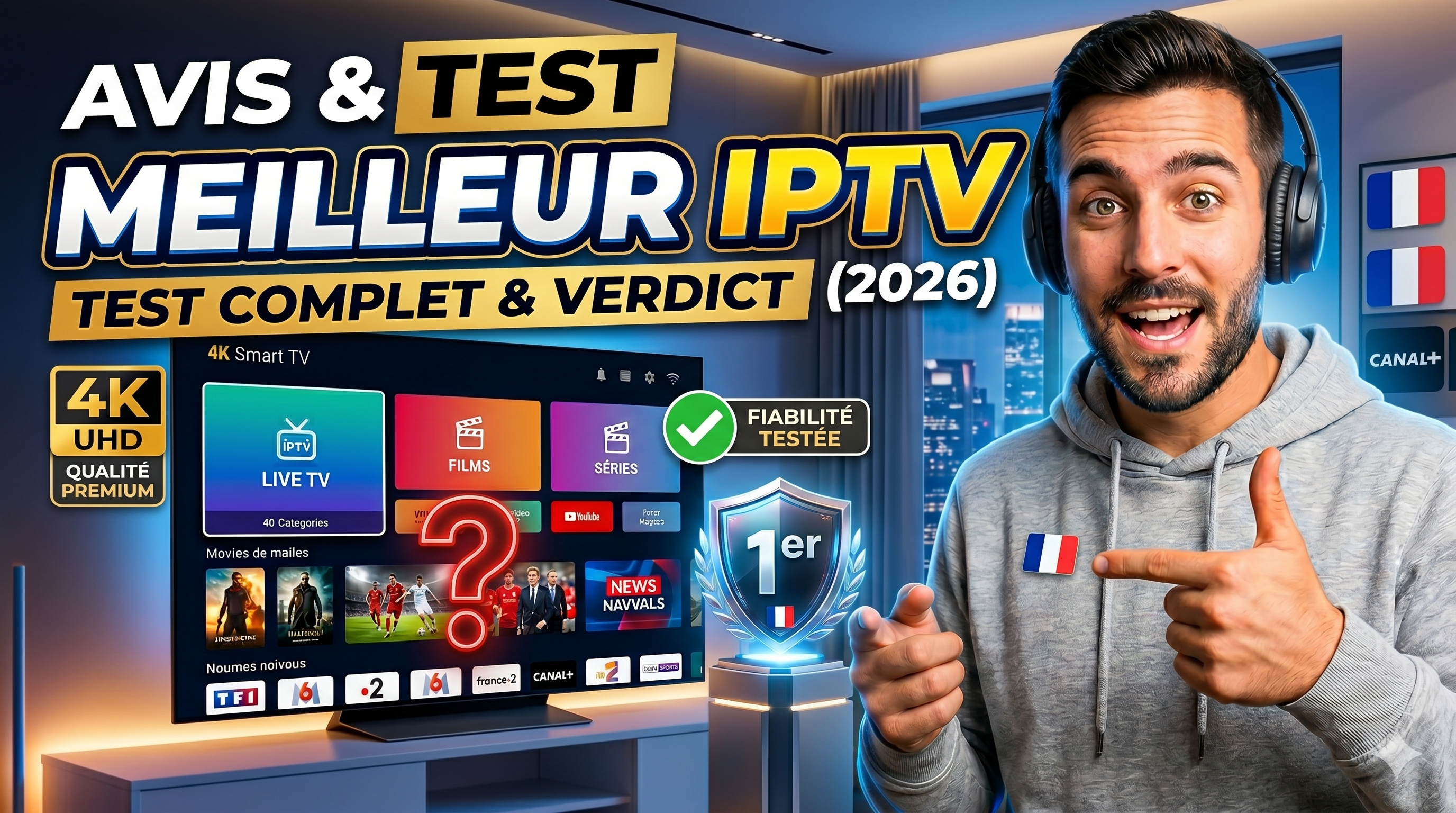Video Thumbnail for Abonnement IPTV Guadeloupe 4K